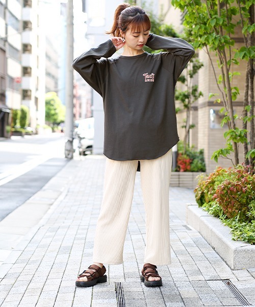 EDWIN(エドウィン)の「EDWINコラボタコスTシャツ 【EDWIN×チチカカ】(Tシャツ/カットソー・レディース・ホワイト/チャコールグレー・FREE)」の6枚目の写真