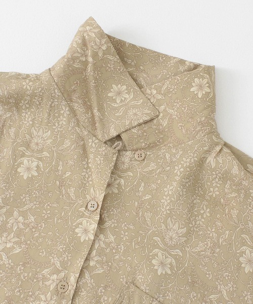 ITEMS URBANRESEARCH（アイテムズ アーバンリサーチ）の「プリント開襟シャツ（シャツ/ブラウス・レディース・オフホワイト/ベージュ/チャコールグレー・FREE）」の22枚目の写真