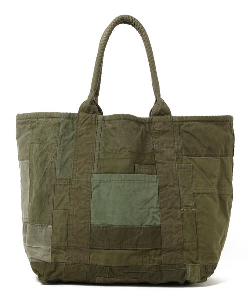 hobo(ホーボー)の「hobo / CARRY-ALL TOTE L UPCYCLED US ARMY CLOTH(トートバッグ・メンズ・オリーブ・ONE SIZE)」の1枚目の写真