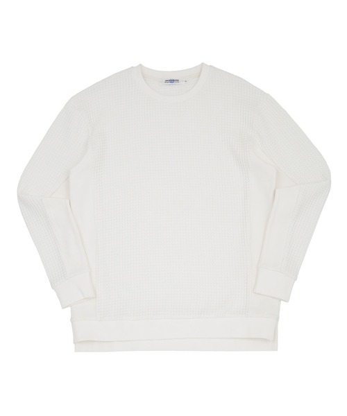 UNION STATION(ユニオンステーション)の「【ビッグワッフル】スウェットロングカットソー(Tシャツ/カットソー・メンズ・ホワイト/ブラック/ベージュ・LL/M/L)」の14枚目の写真