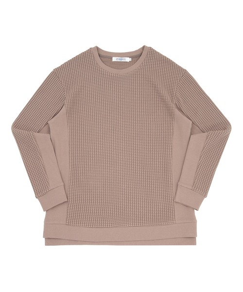 UNION STATION(ユニオンステーション)の「【ビッグワッフル】スウェットロングカットソー(Tシャツ/カットソー・メンズ・ホワイト/ブラック/ベージュ・LL/M/L)」の15枚目の写真