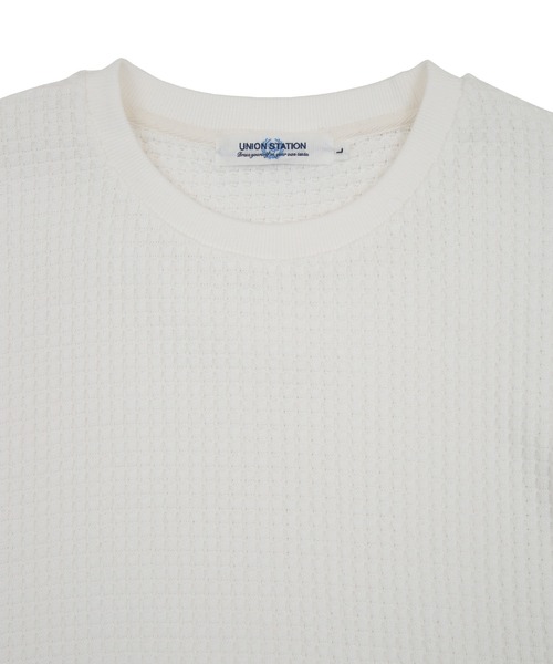 UNION STATION(ユニオンステーション)の「【ビッグワッフル】スウェットロングカットソー(Tシャツ/カットソー・メンズ・ホワイト/ブラック/ベージュ・LL/M/L)」の17枚目の写真