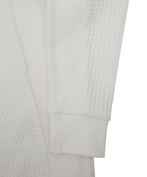 UNION STATION(ユニオンステーション)の「【ビッグワッフル】スウェットロングカットソー(Tシャツ/カットソー・メンズ・ホワイト/ブラック/ベージュ・LL/M/L)」の19枚目の写真