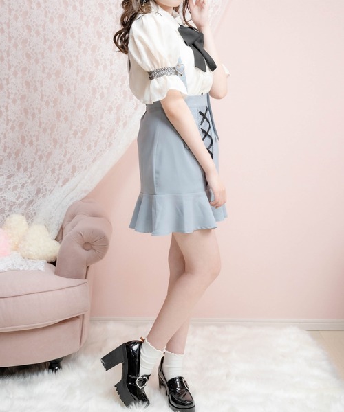 ROJITA（ロジータ）の「サス付ミニマーメイドスカート（スカート・レディース・ブラック/ピンク/ブルー・FREE）」の19枚目の写真