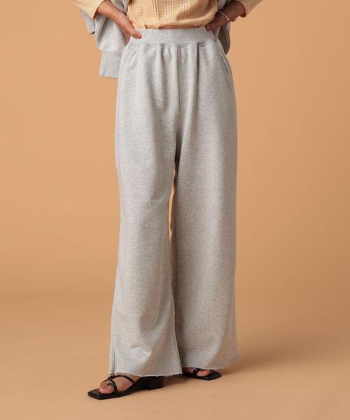 FEELING MADE（フィーリングメイド）の「FEELING MADE エアリースウェット ワイドパンツ（スウェットパンツ・レディース・ライトグレー/ダークブラウン/ダークグリーン/ブラック/ベージュ・MEDIUM/SMALL/LARGE）」の8枚目の写真