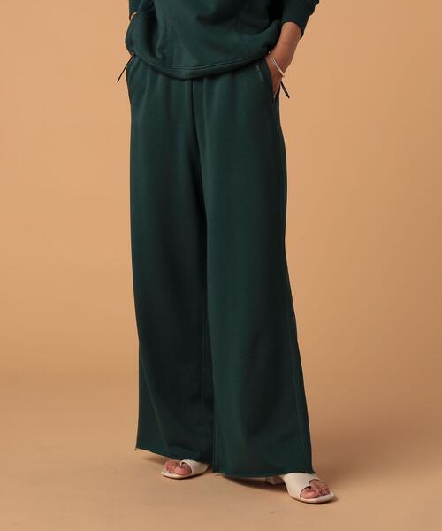 FEELING MADE（フィーリングメイド）の「FEELING MADE エアリースウェット ワイドパンツ（スウェットパンツ・レディース・ライトグレー/ダークグリーン/ベージュ/ダークブラウン/ブラック・SMALL/LARGE/MEDIUM）」の14枚目の写真