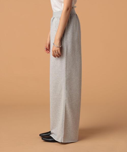 FEELING MADE（フィーリングメイド）の「FEELING MADE エアリースウェット ワイドパンツ（スウェットパンツ・レディース・ライトグレー/ダークブラウン/ダークグリーン/ブラック/ベージュ・MEDIUM/SMALL/LARGE）」の21枚目の写真