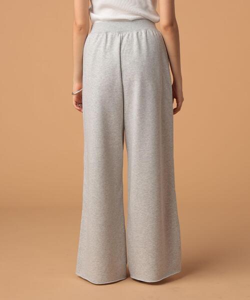 FEELING MADE（フィーリングメイド）の「FEELING MADE エアリースウェット ワイドパンツ（スウェットパンツ・レディース・ライトグレー/ダークブラウン/ダークグリーン/ブラック/ベージュ・MEDIUM/SMALL/LARGE）」の22枚目の写真