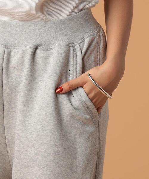 FEELING MADE（フィーリングメイド）の「FEELING MADE エアリースウェット ワイドパンツ（スウェットパンツ・レディース・ライトグレー/ダークグリーン/ベージュ/ダークブラウン/ブラック・SMALL/LARGE/MEDIUM）」の21枚目の写真