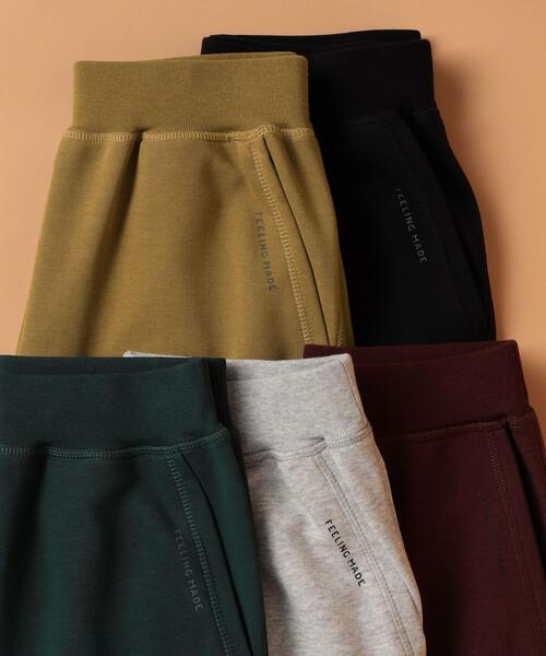 FEELING MADE（フィーリングメイド）の「FEELING MADE エアリースウェット ワイドパンツ（スウェットパンツ・レディース・ライトグレー/ダークブラウン/ダークグリーン/ブラック/ベージュ・MEDIUM/SMALL/LARGE）」の16枚目の写真