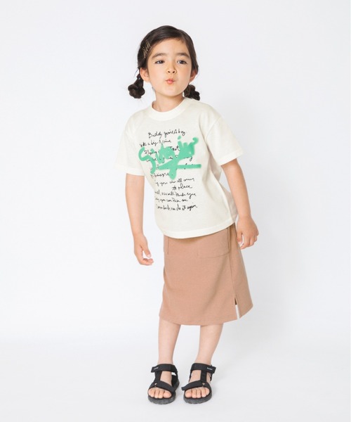 RADCHAP（ラッドチャップ）の「【RADCHAPプチプラ】リブ編みカットソーペンシルスカート（スカート・キッズ・ブラック/ピンクベージュ・L size/S size/XL/M size）」の4枚目の写真