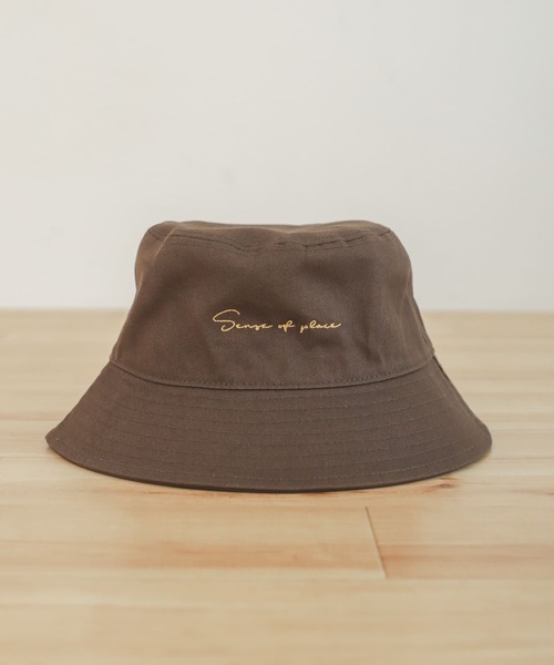 SENSE OF PLACE by URBAN RESEARCH（センスオブプレイスバイアーバンリサーチ）の「シシュウカラーバケットハット（ハット・メンズ・ブラック/ブラウン/ブルー/アイボリー/ロイヤルブルー・ONE）」の4枚目の写真