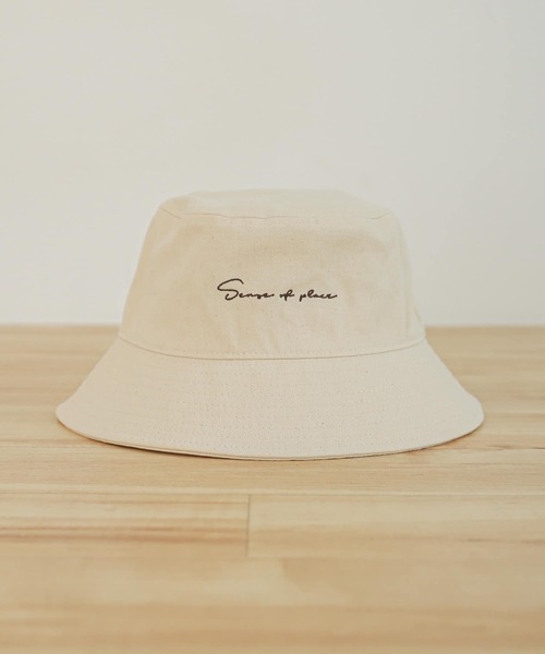 SENSE OF PLACE by URBAN RESEARCH（センスオブプレイスバイアーバンリサーチ）の「シシュウカラーバケットハット（ハット・メンズ・ブラック/ブラウン/ブルー/アイボリー/ロイヤルブルー・ONE）」の2枚目の写真