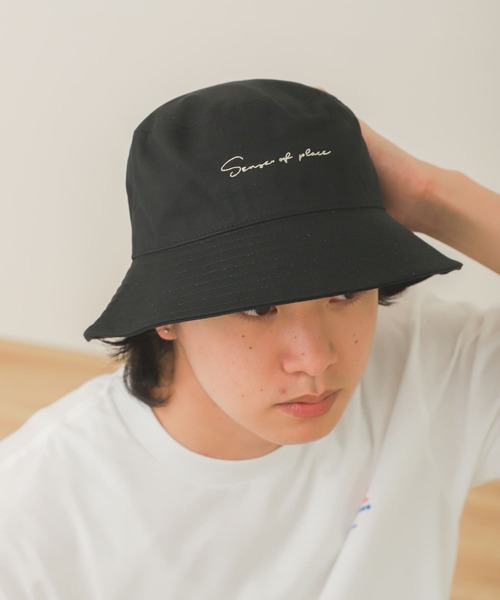 SENSE OF PLACE by URBAN RESEARCH（センスオブプレイスバイアーバンリサーチ）の「シシュウカラーバケットハット（ハット・メンズ・ブラック/ブラウン/ブルー/アイボリー/ロイヤルブルー・ONE）」の3枚目の写真