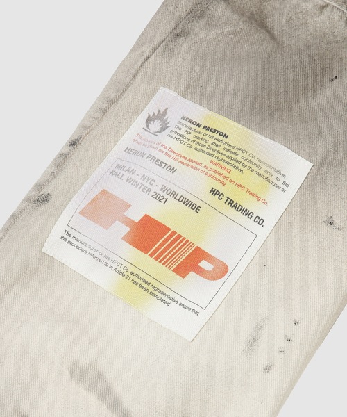 HERON PRESTON（ヘロンプレストン）の「LABEL DIRT WASH RESERVE SHIRT（シャツ/ブラウス・メンズ・グレー・M/L）」の6枚目の写真