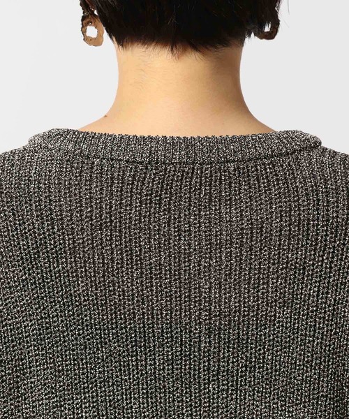 PAGEBOY（ページボーイ）の「MIXショートニットプルオーバー（ニット/セーター・レディース・ブラック/グレイッシュベージュ/ブルー・FREE）」の9枚目の写真