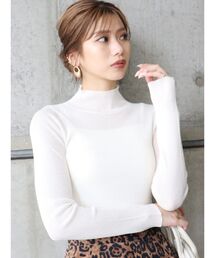 MURUA | シアーミニマルタートル(ニット/セーター)