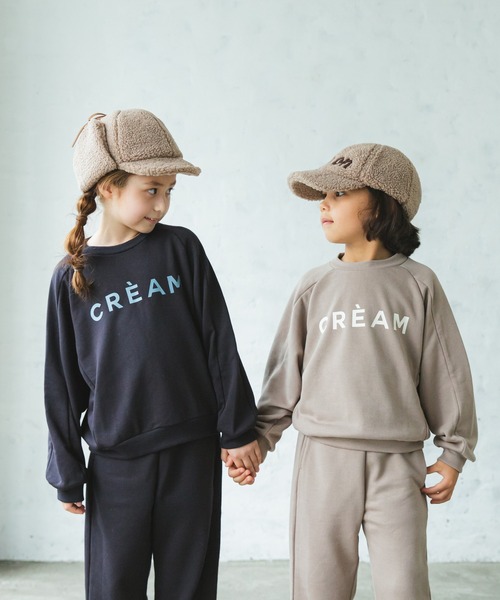 pairmanon（ペアマノン）の「【万能スウェット】裏毛ユニセックスロゴプリントセットアップ（セットアップ・キッズ・ブラック/モカ/チャコール/グレイッシュベージュ/ブルー系その他3・90/140/100/150/130/110/120）」の19枚目の写真