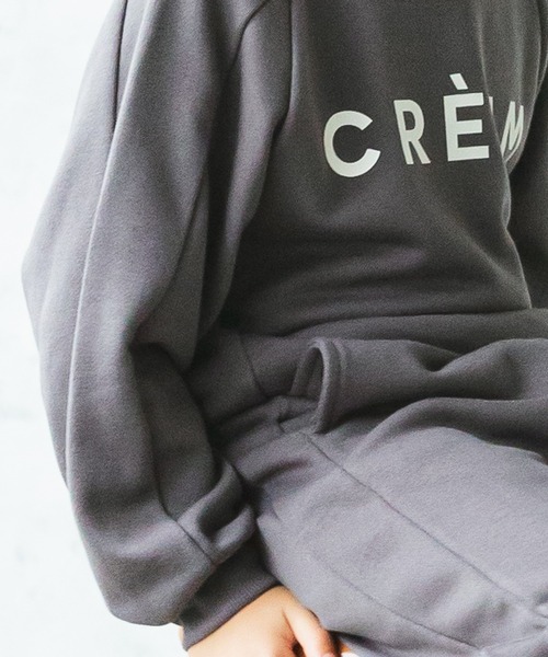 pairmanon（ペアマノン）の「【万能スウェット】裏毛ユニセックスロゴプリントセットアップ（セットアップ・キッズ・ブラック/モカ/チャコール/グレイッシュベージュ/ブルー系その他3・90/140/100/150/130/110/120）」の9枚目の写真