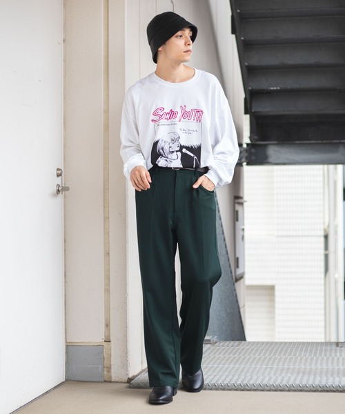 sonic youth（ソニックユース）の「∴WEGO/別注 SONIC YOUTH プリントBIGロンT（Tシャツ/カットソー・メンズ・ホワイト系その他/ホワイト・MEDIUM/LARGE）」の6枚目の写真