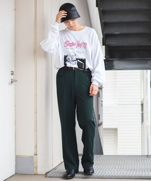 sonic youth（ソニックユース）の「∴WEGO/別注 SONIC YOUTH プリントBIGロンT（Tシャツ/カットソー・メンズ・ホワイト系その他/ホワイト・MEDIUM/LARGE）」の7枚目の写真