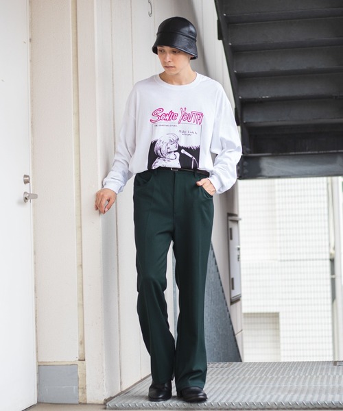 sonic youth（ソニックユース）の「∴WEGO/別注 SONIC YOUTH プリントBIGロンT（Tシャツ/カットソー・メンズ・ホワイト系その他/ホワイト・MEDIUM/LARGE）」の8枚目の写真