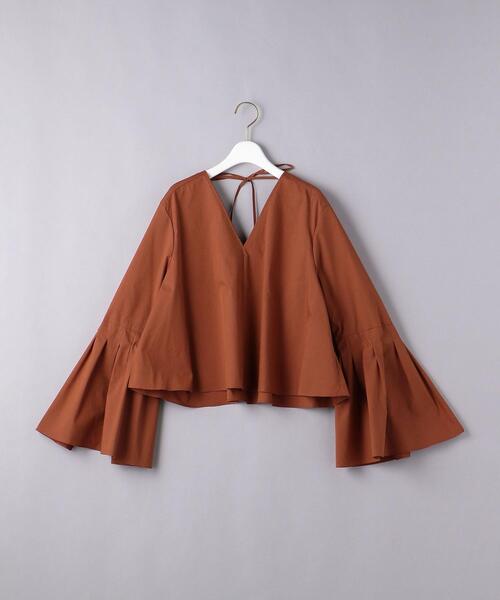 AEWEN MATOPH（イウエン マトフ）の「＜AEWEN MATOPH（イウエン マトフ）＞タイプライター2WAY ベルスリーブ ブラウス（シャツ/ブラウス・レディース・ホワイト/ブラック/ブラウン/オリーブ・FREE）」の12枚目の写真