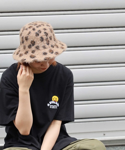 HONEYSUCKLE ROSE（ハニーサックルローズ）の「【HONEYSUCKLE ROSE】シャギーベルハット（ハット・レディース・ブラック/ベージュ/オフホワイト/ブラック×ホワイト・フリー）」の4枚目の写真