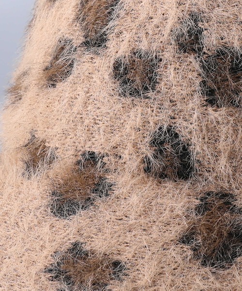 HONEYSUCKLE ROSE（ハニーサックルローズ）の「【HONEYSUCKLE ROSE】シャギーベルハット（ハット・レディース・ブラック/ベージュ/オフホワイト/ブラック×ホワイト・フリー）」の10枚目の写真