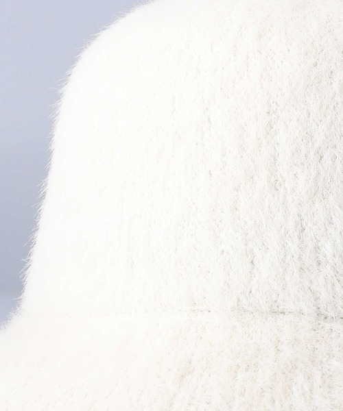 HONEYSUCKLE ROSE（ハニーサックルローズ）の「【HONEYSUCKLE ROSE】シャギーベルハット（ハット・レディース・ブラック/ベージュ/オフホワイト/ブラック×ホワイト・フリー）」の16枚目の写真