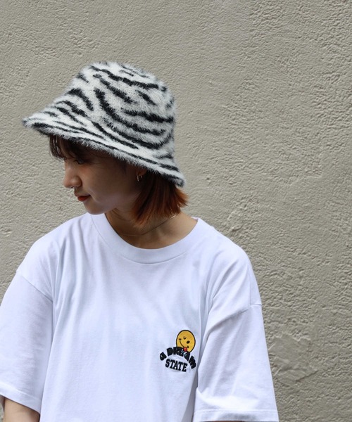 HONEYSUCKLE ROSE（ハニーサックルローズ）の「【HONEYSUCKLE ROSE】シャギーベルハット（ハット・レディース・ブラック/ベージュ/オフホワイト/ブラック×ホワイト・フリー）」の19枚目の写真