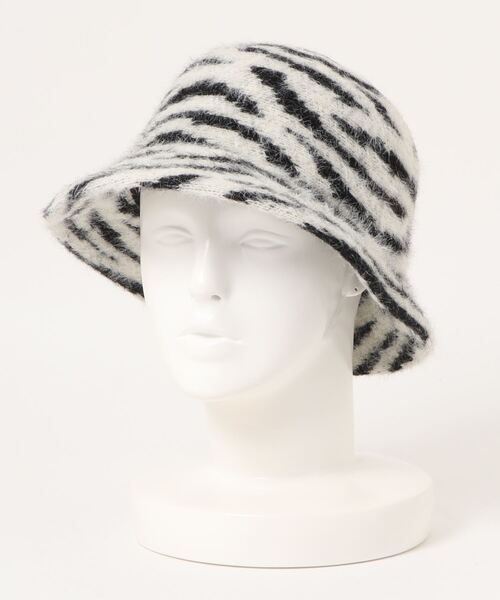 HONEYSUCKLE ROSE（ハニーサックルローズ）の「【HONEYSUCKLE ROSE】シャギーベルハット（ハット・レディース・ブラック/ベージュ/オフホワイト/ブラック×ホワイト・フリー）」の7枚目の写真