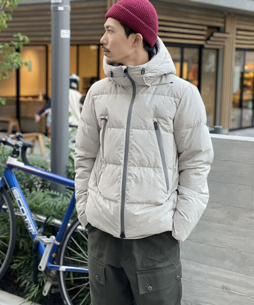 GLOSTER（グロスター）の「【GLOSTER/グロスター】ミニリップ フーデットダウンブルゾン（ダウンジャケット/コート・メンズ・ブラック/ネイビー/グレイッシュベージュ・MEDIUM/LARGE）」の16枚目の写真