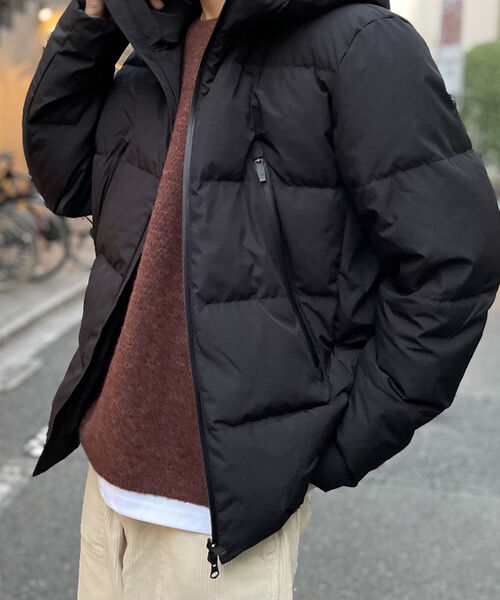 GLOSTER（グロスター）の「【GLOSTER/グロスター】ミニリップ フーデットダウンブルゾン（ダウンジャケット/コート・メンズ・ブラック/ネイビー/グレイッシュベージュ・MEDIUM/LARGE）」の10枚目の写真