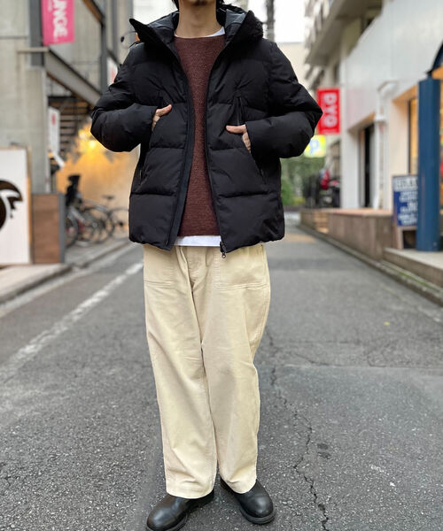 GLOSTER（グロスター）の「【GLOSTER/グロスター】ミニリップ フーデットダウンブルゾン（ダウンジャケット/コート・メンズ・ブラック/ネイビー/グレイッシュベージュ・MEDIUM/LARGE）」の7枚目の写真