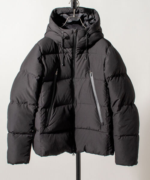 GLOSTER（グロスター）の「【GLOSTER/グロスター】ミニリップ フーデットダウンブルゾン（ダウンジャケット/コート・メンズ・ブラック/ネイビー/グレイッシュベージュ・MEDIUM/LARGE）」の14枚目の写真