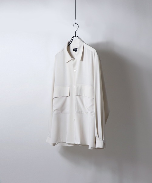 Confirm(コンファーム)の「Confirm / コンファーム ビッグCPOシャツ(シャツ/ブラウス・メンズ・ベージュ/ブラウン/アイボリー・M/L)」の2枚目の写真