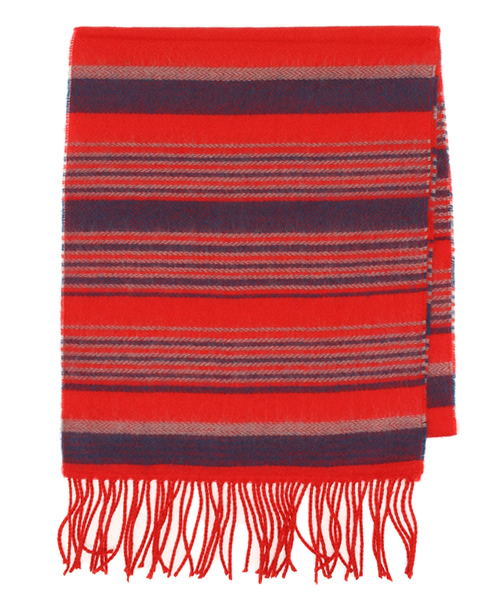 CIAOPANIC（チャオパニック）の「【Ciaopanic】チェックマフラー（マフラー・レディース・ネイビー/イエロー/レッド/ブルー/ホワイト/グリーン/オレンジ・FREE）」の6枚目の写真