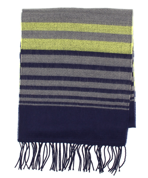 CIAOPANIC（チャオパニック）の「【Ciaopanic】チェックマフラー（マフラー・レディース・ネイビー/イエロー/レッド/ブルー/ホワイト/グリーン/オレンジ・FREE）」の5枚目の写真