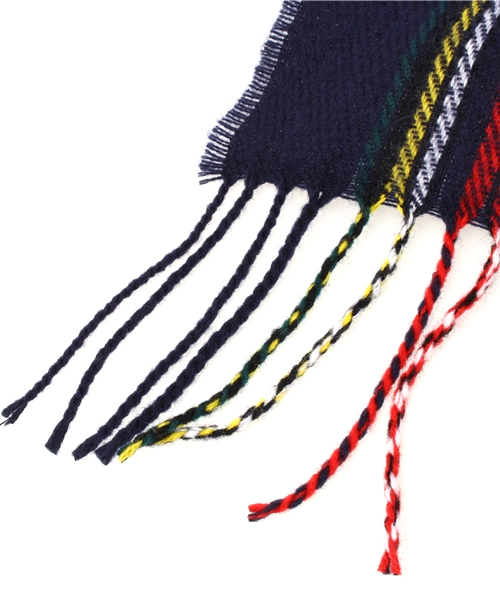 CIAOPANIC（チャオパニック）の「【Ciaopanic】チェックマフラー（マフラー・レディース・ネイビー/イエロー/レッド/ブルー/ホワイト/グリーン/オレンジ・FREE）」の8枚目の写真