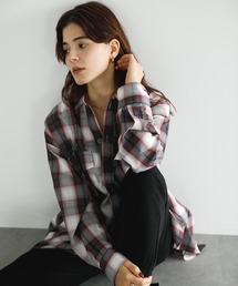 koe | オンブレチェックBIGシャツ*(シャツ/ブラウス)