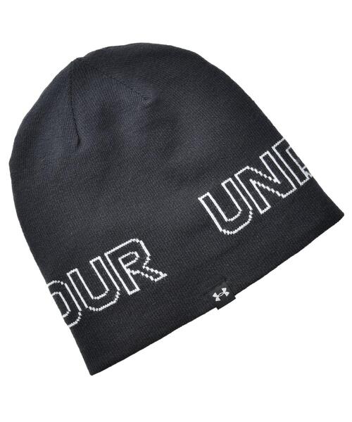 UNDER ARMOUR（アンダーアーマー）の「UAビーニー ロゴ（ゴルフ/メンズ）（キャップ・メンズ・ブラック/グレー・ONESIZE）」の6枚目の写真