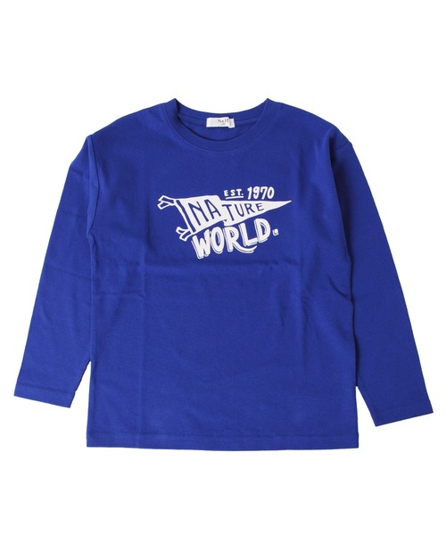 GLAZOS（グラソス）の「天竺・ドロップショルダープリント長袖Tシャツ（Tシャツ/カットソー・キッズ・ラベンダー/ライトグリーン/ライトブルー/ダークグリーン/ベージュ系その他/ピンク系その他/ブルー/サックスブルー/グレー/チャコールグレー/ダークグレー/カーキ/ミント/ネイビー/キナリ/ピンク/ホワイト/ライトグレー/ベージュ/パープル・100cm/150cm/130cm/140cm/110cm/120cm）」の17枚目の写真