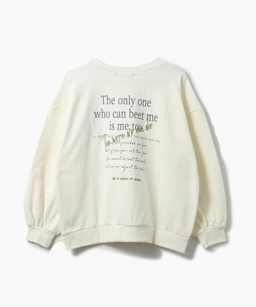 one way(ワンウェイ)の「【oneway】裏毛刺繍ロゴトレーナー(パーカー・レディース・ホワイト/ブラック/ベージュ/パープル・FREE)」の2枚目の写真