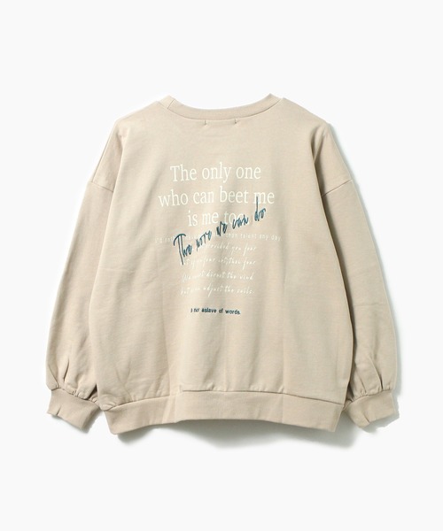 one way(ワンウェイ)の「【oneway】裏毛刺繍ロゴトレーナー(パーカー・レディース・ホワイト/ブラック/ベージュ/パープル・FREE)」の5枚目の写真