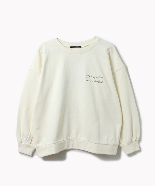one way(ワンウェイ)の「【oneway】裏毛刺繍ロゴトレーナー(パーカー・レディース・ホワイト/ブラック/ベージュ/パープル・FREE)」の6枚目の写真