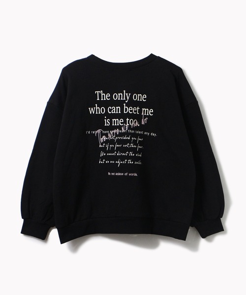 one way(ワンウェイ)の「【oneway】裏毛刺繍ロゴトレーナー(パーカー・レディース・ホワイト/ブラック/ベージュ/パープル・FREE)」の12枚目の写真