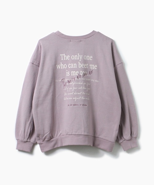one way(ワンウェイ)の「【oneway】裏毛刺繍ロゴトレーナー(パーカー・レディース・ホワイト/ブラック/ベージュ/パープル・FREE)」の9枚目の写真