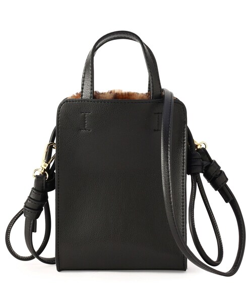 ESPERANZA(エスペランサ)の「◆巾着付き2WAYミニショルダーバッグ(ショルダーバッグ・レディース・ブラック/こしょう色系・FREE)」の2枚目の写真