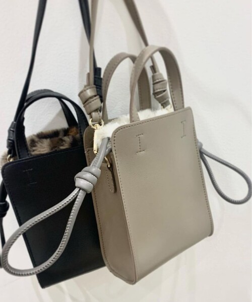 ESPERANZA(エスペランサ)の「◆巾着付き2WAYミニショルダーバッグ(ショルダーバッグ・レディース・ブラック/こしょう色系・FREE)」の3枚目の写真